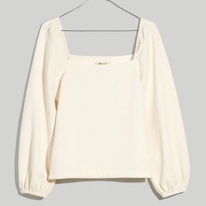 Madewell Square Neck Puff Sleeve Top